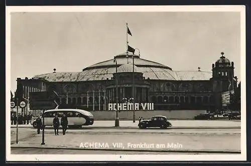 AK Frankfurt a. M., Achema VIII Ausstellung, Bus