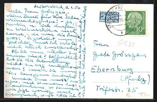 AK Seibersbach im Soonwald, Katholische Kirche, Evangelische Kirche, Schwimmbad