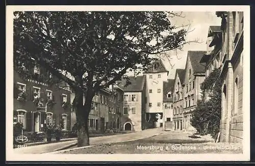 AK Meersburg a. Bodensee, Gasthof in der Unterstadtstrasse am Tor