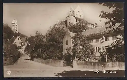 AK Meersburg, Strassenpartie im Ort