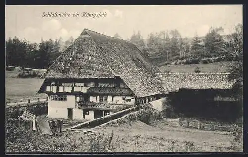 AK Schlossmühle /Königsfeld, Aussenansicht eines Gehöftes