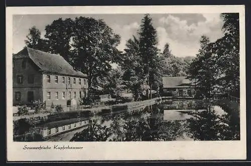 AK Stalinstadt, Gasthaus Kupferhammer im Schlaubetal