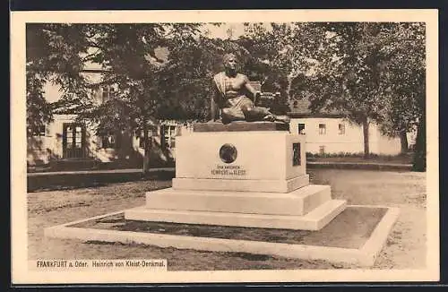 AK Frankfurt / Oder, Heinrich von Kleist-Denkmal