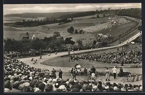 AK Hohenstein-Ernstthal, Sachsenring-Rennen, Queckenberg-Kurve und Tribünen