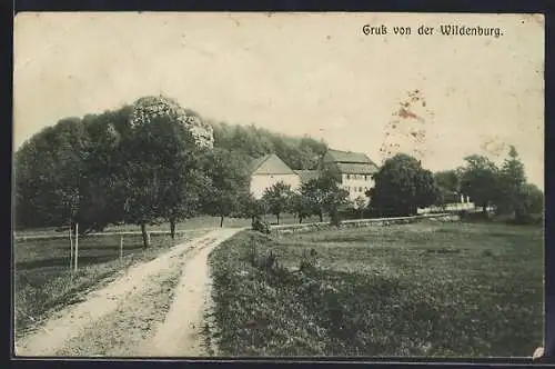 AK Friesenhagen, Wildenburg mit Umgebung