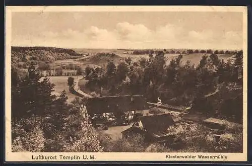 AK Templin /U.-M., Klosterwalder Wassermühle