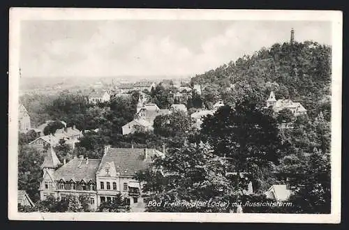 AK Bad Freienwalde /Oder, Teilansicht mit Aussichtsturm