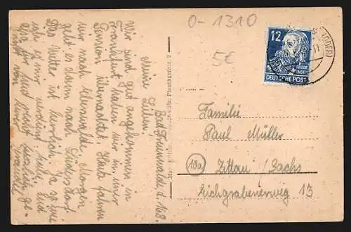 AK Bad Freienwalde /Oder, Teilansicht mit Aussichtsturm