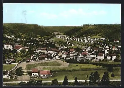 AK Stühlingen, Ortsansicht aus der Vogelschau