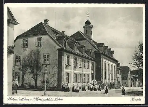 AK Königsfeld i. Schw., Kirche mit Nonnen