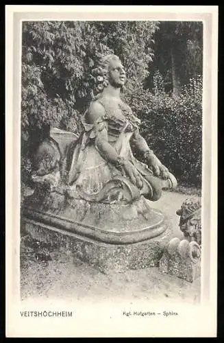 AK Veitshöchheim, Königlicher Hofgarten, Sphinx