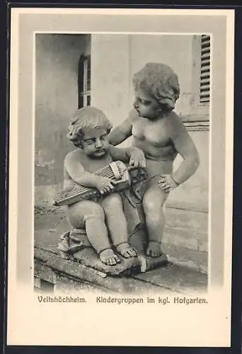 AK Veitshöchheim, Kindergruppen im kgl. Hofgarten