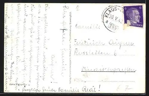 AK Sierning, Teilansicht mit Kirche