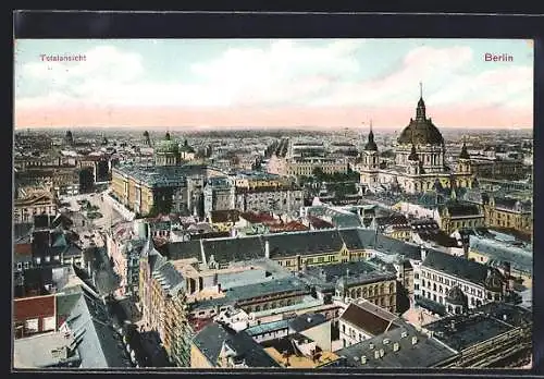 AK Berlin, Schloss und Dom aus der Vogelschau