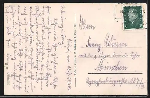 AK Lindau / Bodensee, Diebsturm und Peterskirche