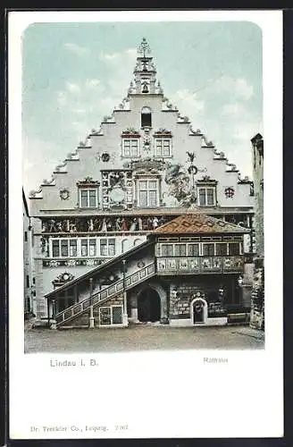 AK Lindau / Bodensee, das bemalte Rathaus