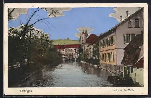 AK Esslingen / Neckar, Partie an der Maille