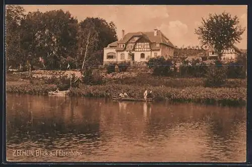 AK Zechlin, Blick auf das Gasthaus Elsenhöhe