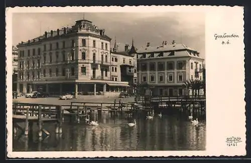 AK Gmunden /O.Ö., Partie im Hafen