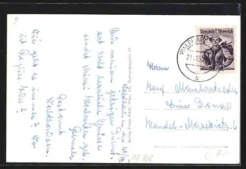 AK Waldhausen /O. Oe., Totalansicht in den Bergen