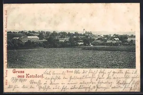 AK Katsdorf, Totalansicht vom Feld aus