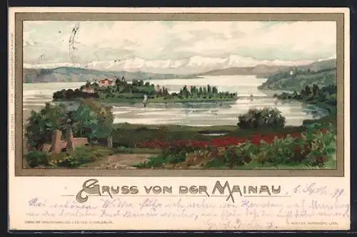 Künstler-AK K. Mutter: Insel Mainau