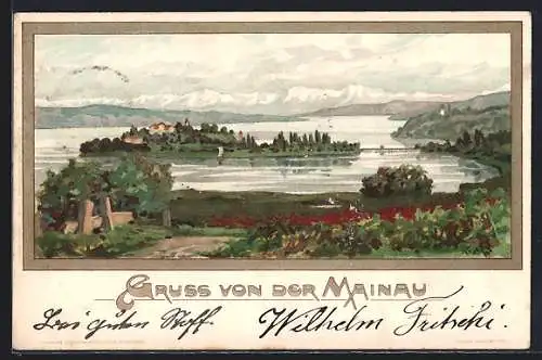 Künstler-AK K. Mutter: Insel Mainau