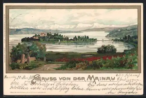 Künstler-AK K. Mutter: Insel Mainau