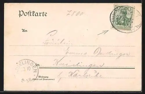 AK Freiburg i. B., Kaiser Wilhelmsplatz mit Kriegerdenkmal