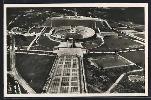 AK Berlin, Gesamtansicht Reichssportfeld, Olympia-Stadion