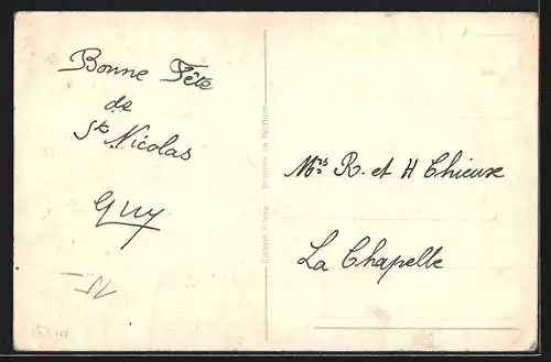 AK Hunde in Kleidung beim Billard im Gasthaus, Serviererin