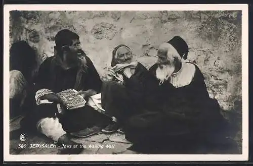 AK Jerusalem, Jews at the Wailing Wall, Klagemauer