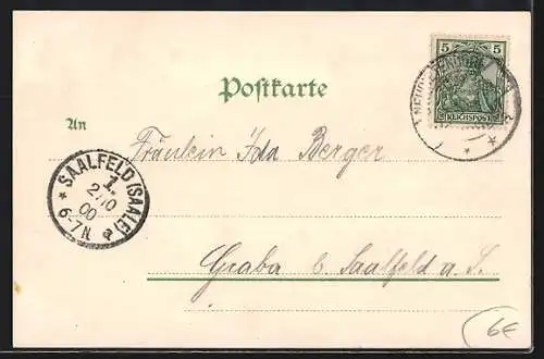 Lithographie Eisenbahn in Fahrt aus einem Tunnel, Bahnwärter, Schranke