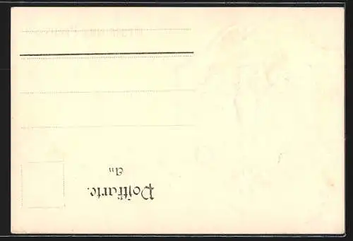 Präge-AK Preussen, Wappen mit Lorbeerzweigen