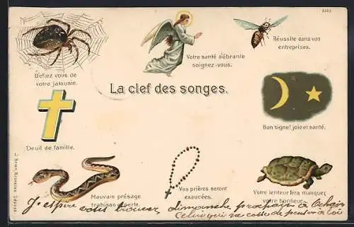 AK La clef des songes, Schildkröte: Votre lenteur fera manquer votre bonheur