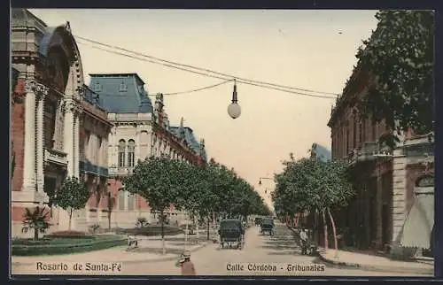 AK Rosario de Santa-Fè, Calle Cordoba, Tribunales