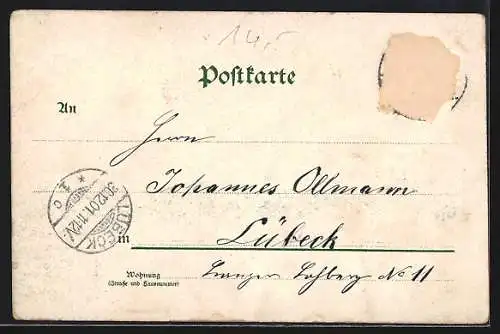 AK Mann schläft im Etagenbett (Sonntag Nachmittags-Vergnügen), Scherz