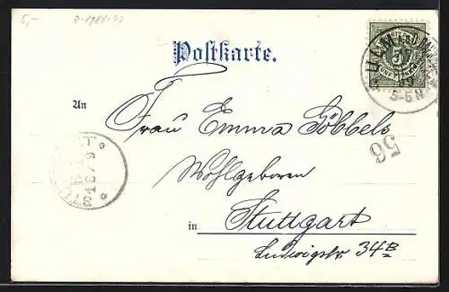 AK Rebus Bilderrätselpostkarte