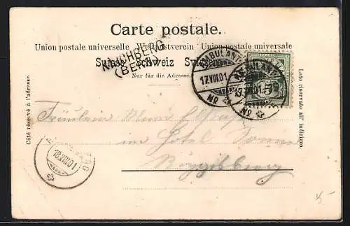 AK Kirchberg /BE, Ortsansicht mit Kirche