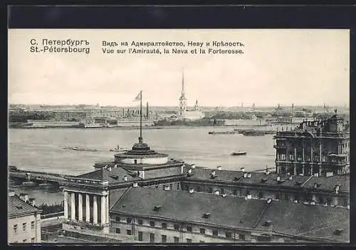 AK St. Petersburg, Blick zur Admiralität, Newa und Festung