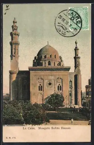 AK Le Caire, Mosquée Sultan Hassan