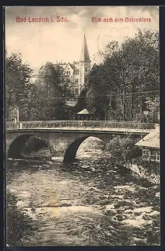 AK Bad Landeck, Blick nach dem Bieleschloss