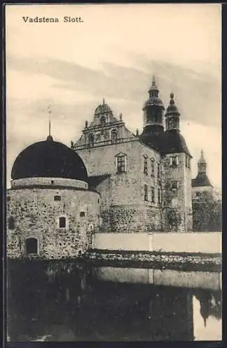 AK Vadstena, Slott, Partie am Schloss
