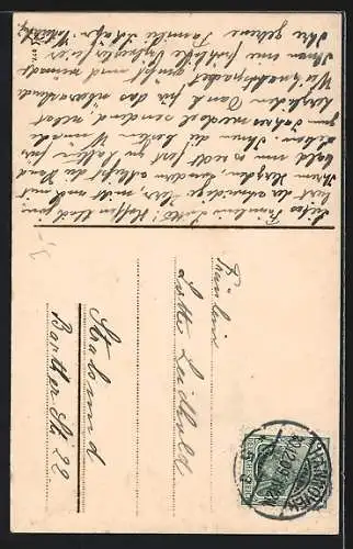 AK Soldat in Uniform mit Monokel jongliert Herzen