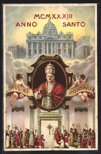 AK MCMXXV Anno Santo, Papst Pius XI.