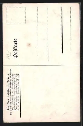 AK Fliegerkampf, Flugzeug stürzt in die Tiefe, Pilot fällt aus dem Cockpit