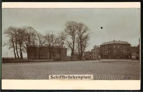 Fotografie unbekannter Fotograf, Ansicht Rendsburg, Blick auf den Schiffbrückenplatz