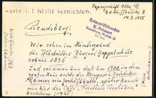 Fotografie unbekannter Fotograf, Ansicht Rendsburg, Blick auf den Schiffbrückenplatz
