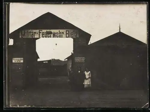 Fotografie Ansicht Biela, Standort der Militär-Feuerwehr und Werkstatt der Kraftw. Staffel Nr. 18