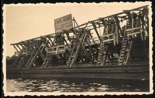 Fotografie unbekannter Fotograf, Ansicht Berlin-Hakenfelde, Becherwerkanlage Aushub Rustwiesen am Teufelsseekanal 1933